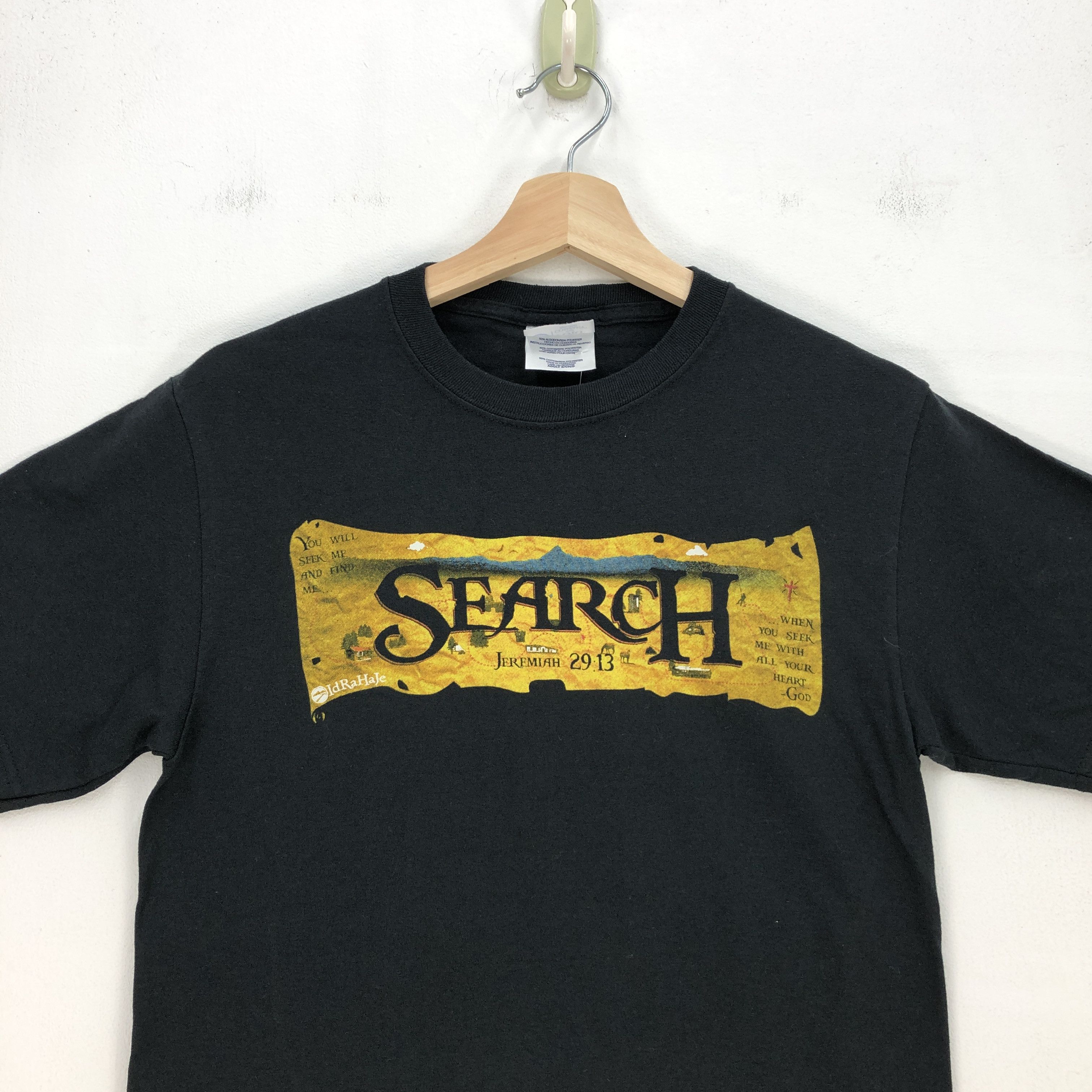 Vintage Vintage 2000s Search Jeremiah 29:13 T Shirt Treasure Tees Size US S / EU 44-46 / 1 - 2 Thumbnail