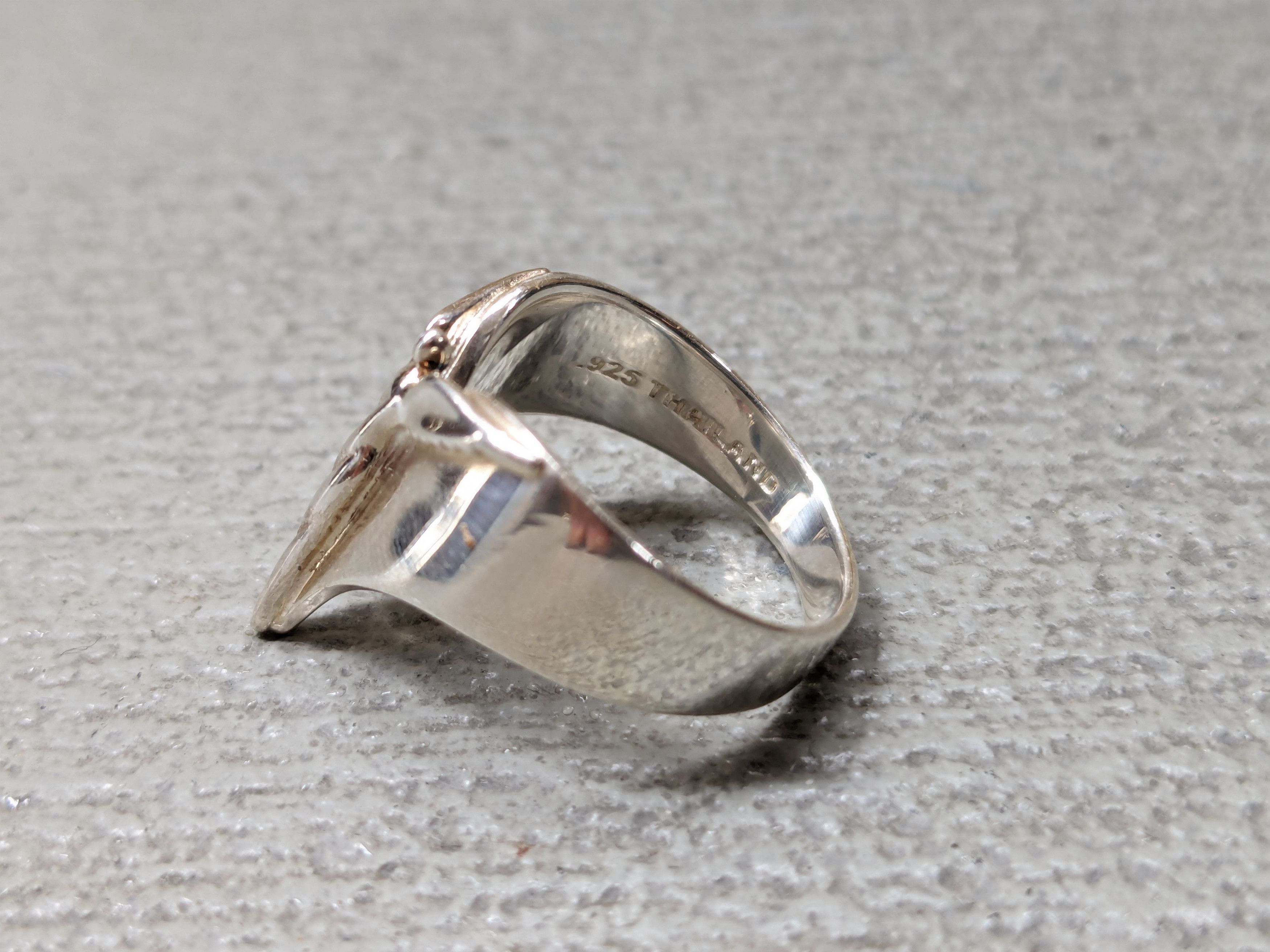 Jewelry × Vintage Vintage Sterling Silver Ring Angel Minimalist Avant Garde Size ONE SIZE - 9 Thumbnail