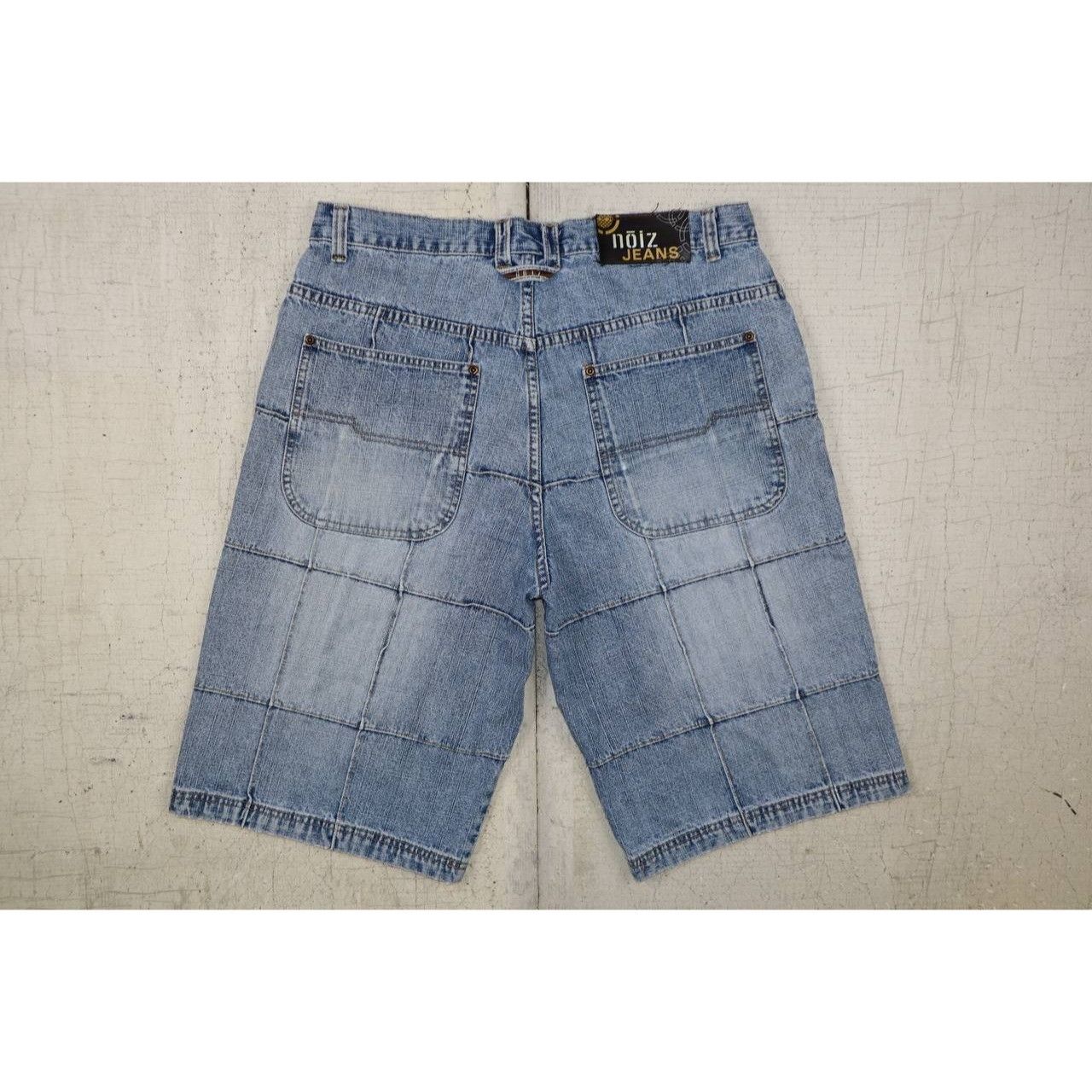 Vintage Y2K Noiz Jeans Baggy Denim Cargo Shorts - Men's 36 Hip Hop Size US 36 / EU 52 - 2 Thumbnail