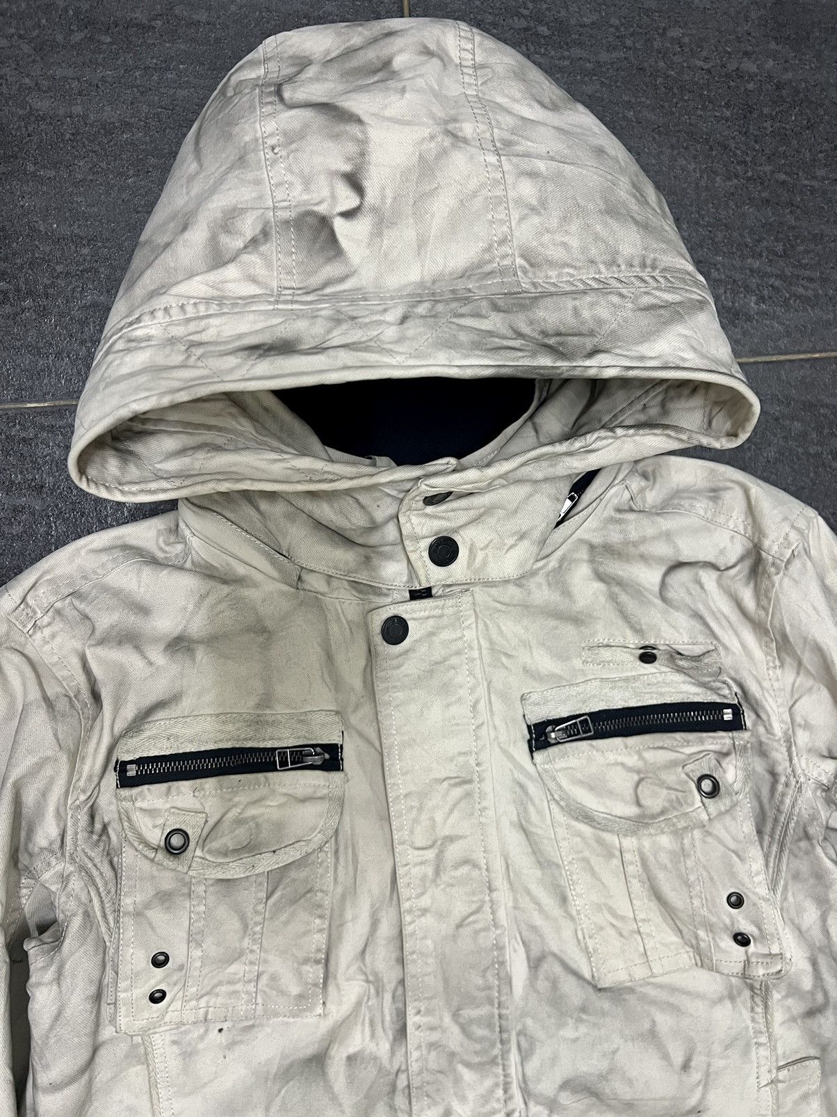 If Six Was Nine Y2K In The Attic Smoke Design Jacket Size US L / EU 52-54 / 3 - 21 Thumbnail