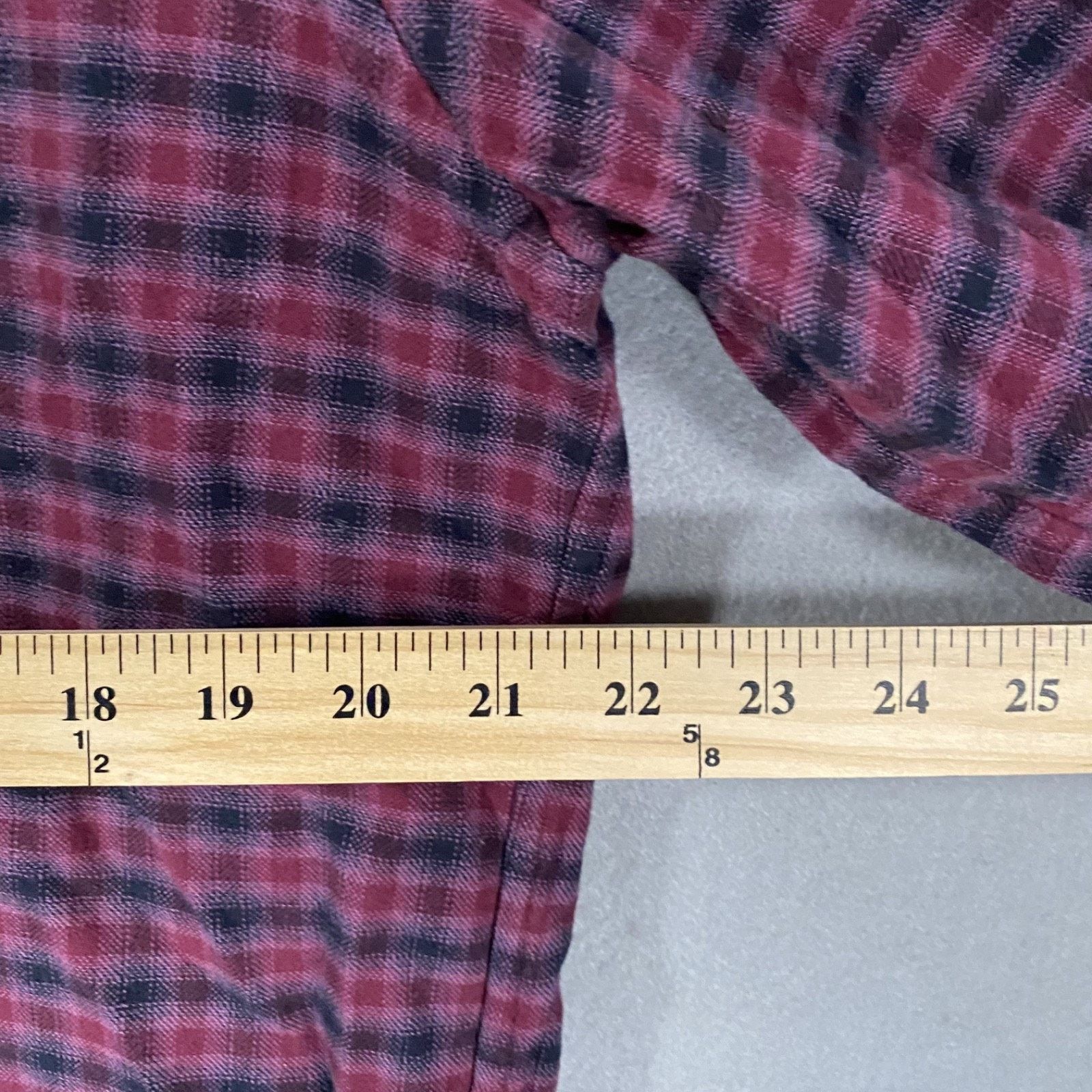 UNTUCKit Untuckit Plaid Flannel Button Up Long Sleeve Shirt Purple XL Size US XL / EU 56 / 4 - 7 Thumbnail