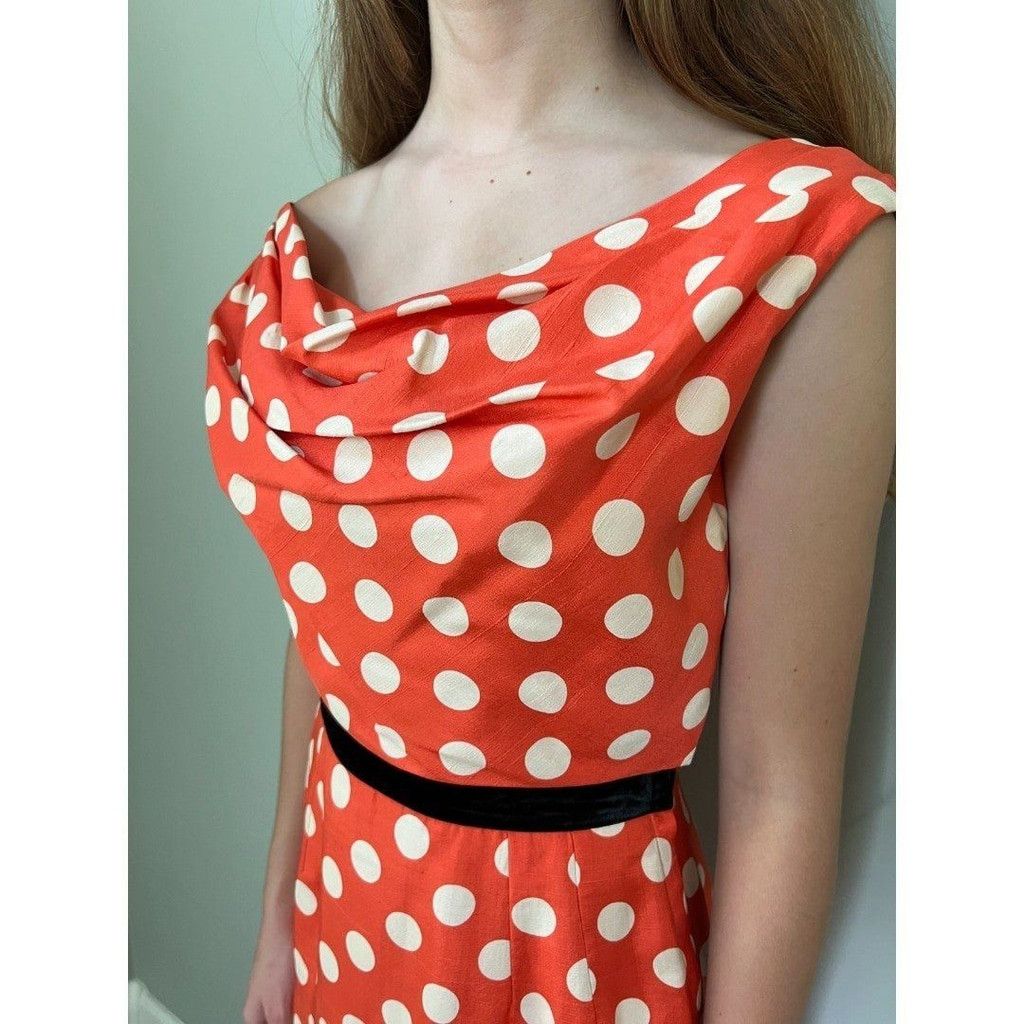Vintage 1950s Vintage Red & White Polka Dot Betty Boop Dress Size S / US 4 / IT 40 - 3 Thumbnail