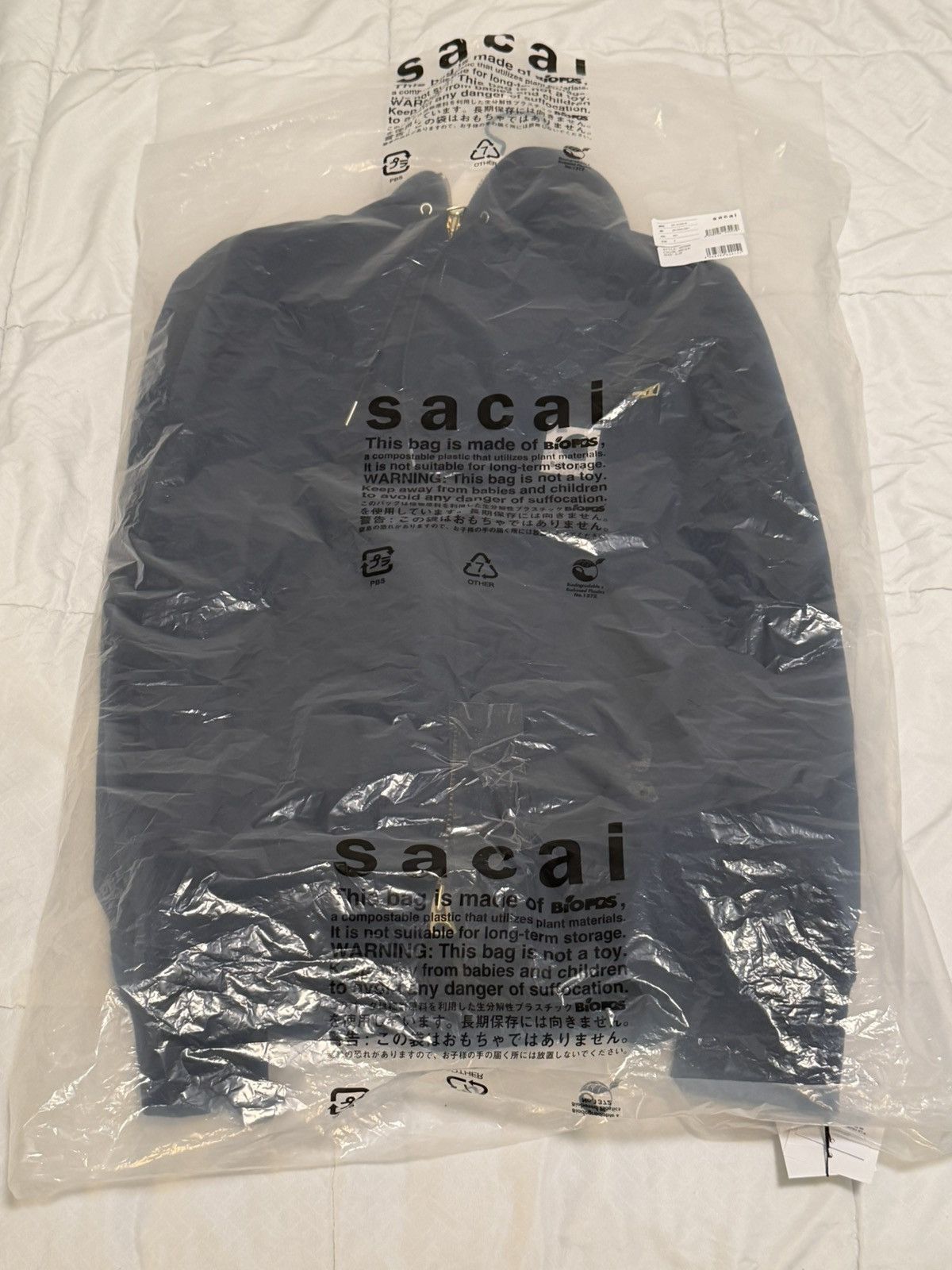 Carhartt Wip × Sacai Sacai x Carhartt WIP Cotton Jersey Hoodie Size Small - 2 JPN Size US S / EU 44-46 / 1 - 7 Thumbnail