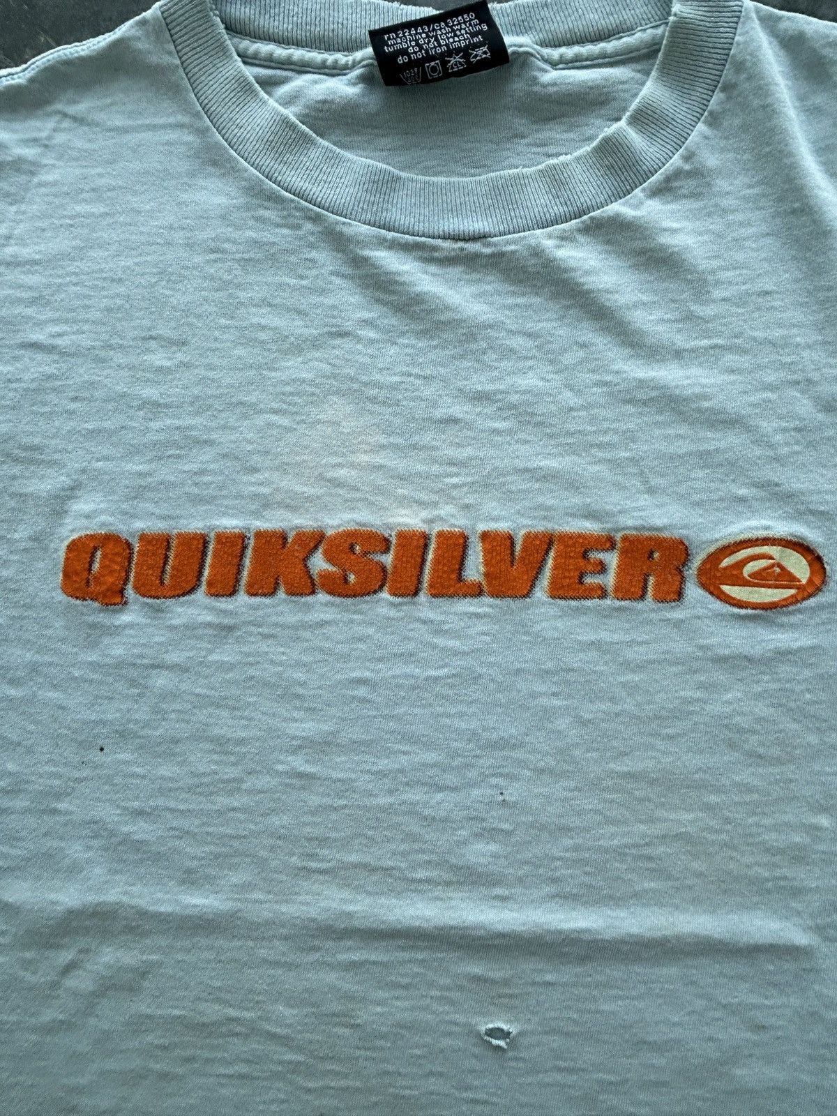 Quiksilver Vintage 90s Quiksilver Graphic Tee Thrashed Size US XL / EU 56 / 4 - 2 Thumbnail