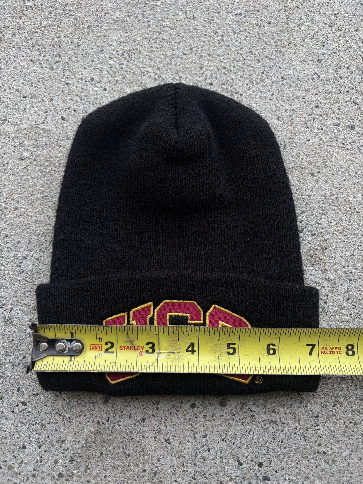 Vintage Vintage 2000s Y2K U.S.C. Embroidered Black Snow/Ski Beanie Size ONE SIZE - 6 Thumbnail