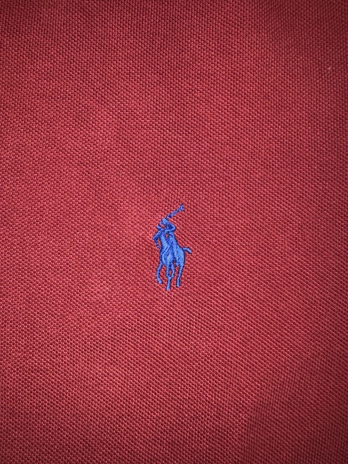 Polo Ralph Lauren VTG Polo Ralph Lauren Custom Fit Pique Polo Burgundy XL Size US XL / EU 56 / 4 - 7 Thumbnail