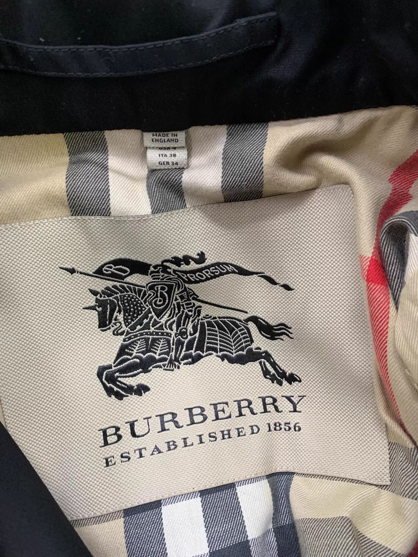 Burberry Burberry Black Double-Breasted Trench Coat Size 38 New Size XS / US 0-2 / IT 36-38 - 4 Thumbnail