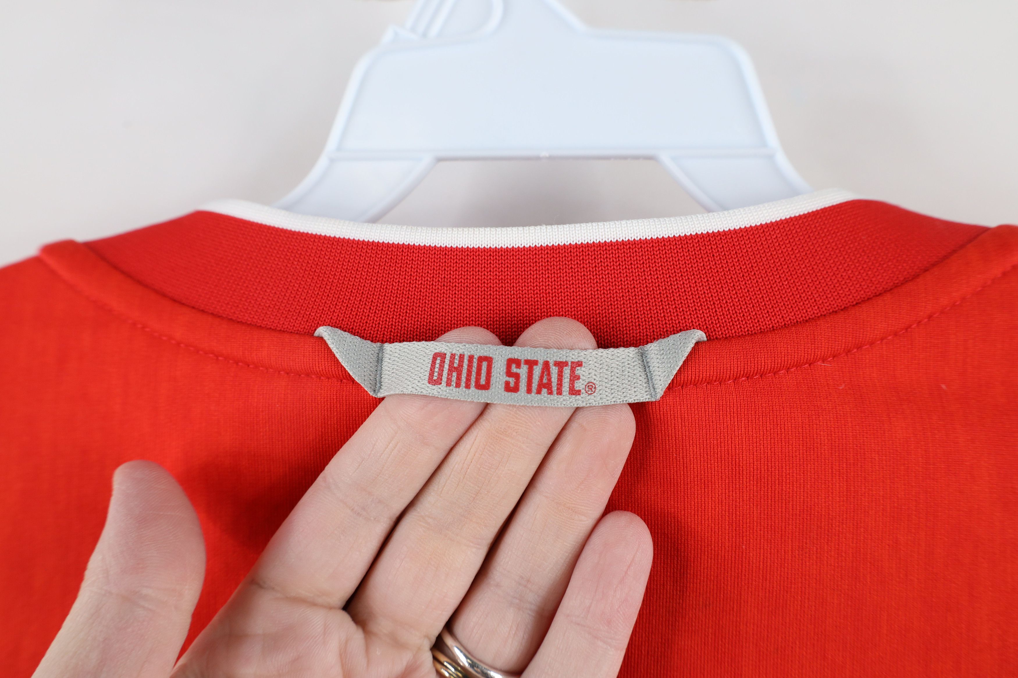Nike × Vintage Nike Ohio State University Half Zip Pullover Sweater Red Size US XL / EU 56 / 4 - 10 Thumbnail