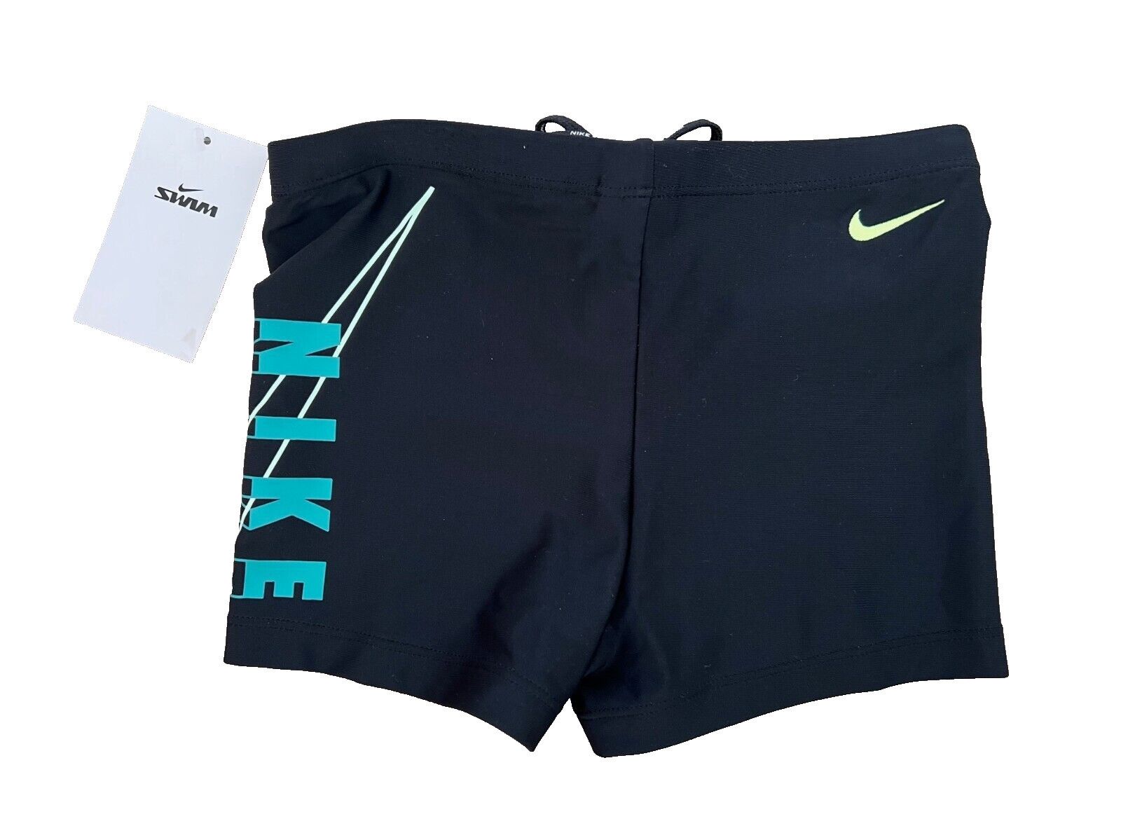 Nike Nike Reflect Logo NESSC583 Square Swim Briefs Black ( XS ) Size US 26 / EU 42 - 4 Thumbnail