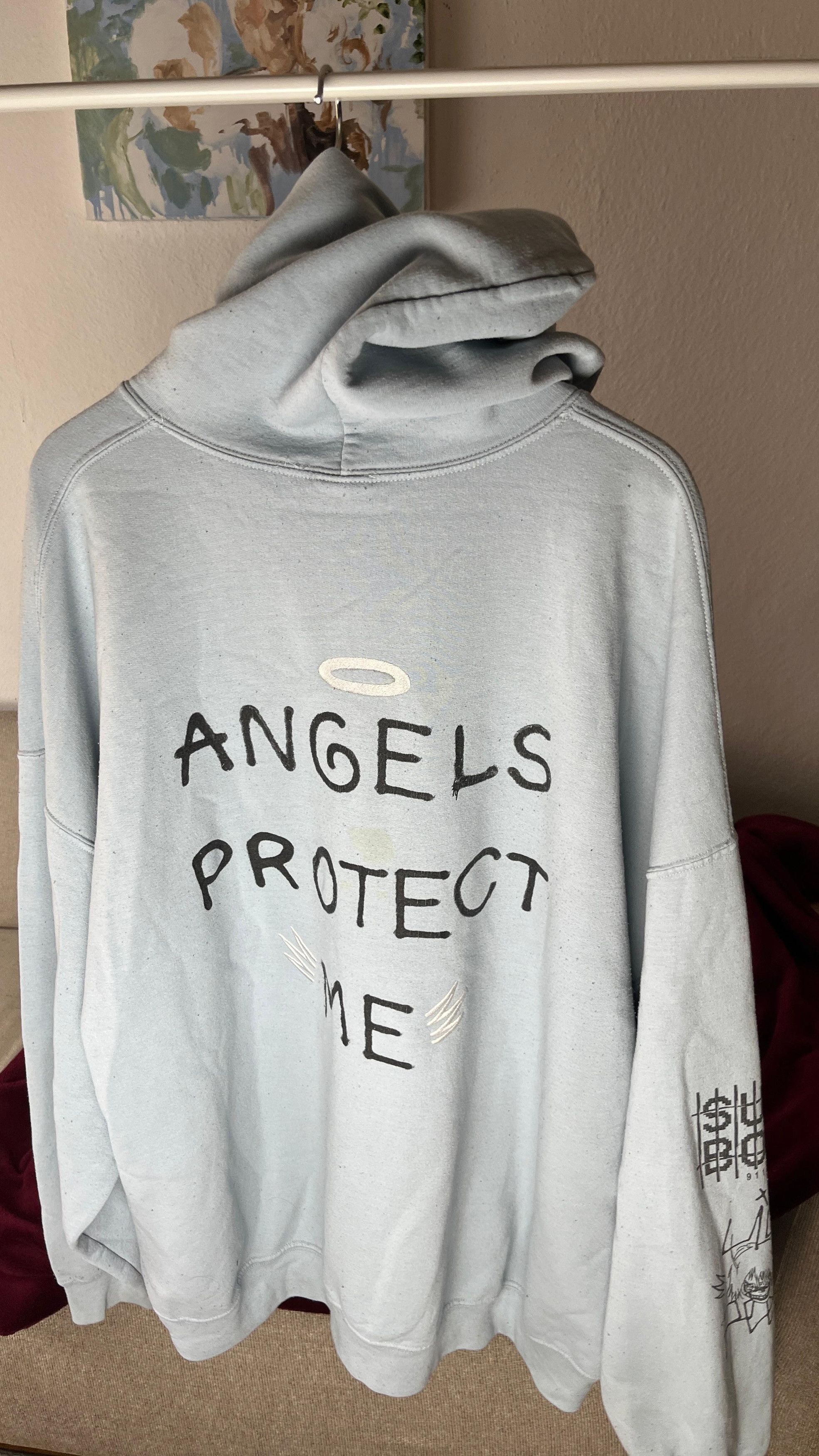 Lil Peep Lil Peep x Sus Boy Angels Protect Me Hoodie Size 2XL / XXL Size US XXL / EU 58 / 5 - 4 Thumbnail