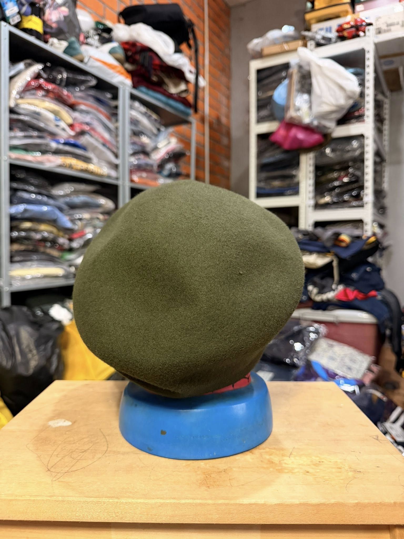 Japanese Brand La4la tokyo japan wool army olive hat 55 cm Size ONE SIZE - 7 Thumbnail