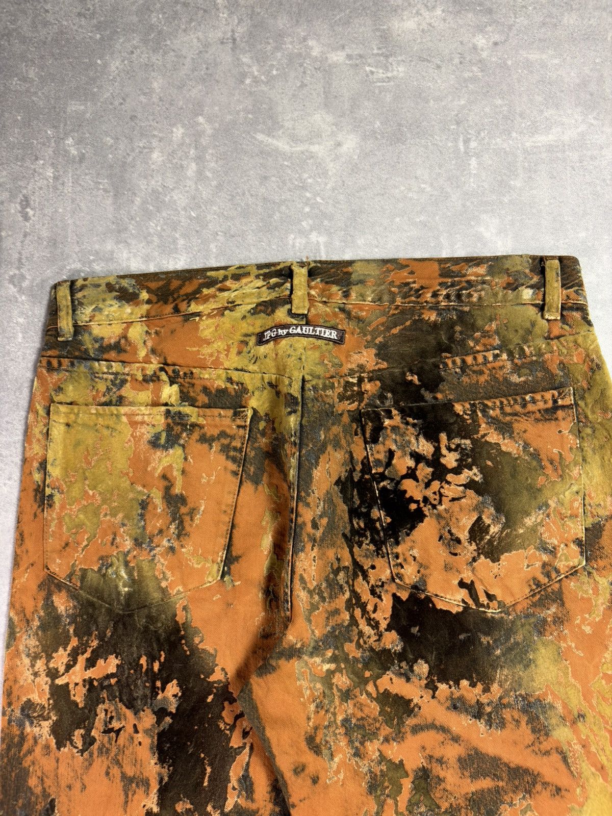 Jean Paul Gaultier 90s Jean Paul Gaultier Moss Camo Trompe L’oeil Pants 32 Size US 32 / EU 48 - 13 Thumbnail