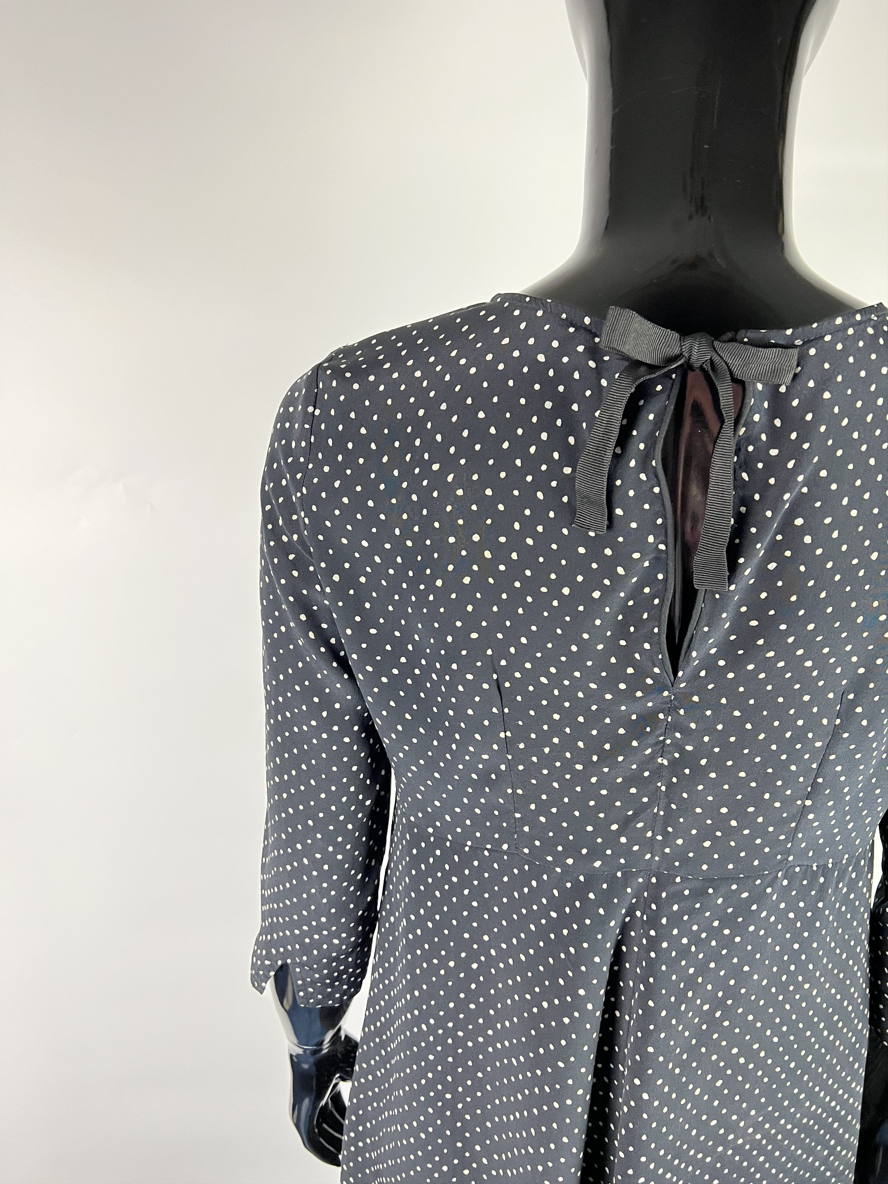 Sezane Sezane Polka Dot Short Silk Dress Size 36 Size S / US 4 / IT 40 - 4 Thumbnail