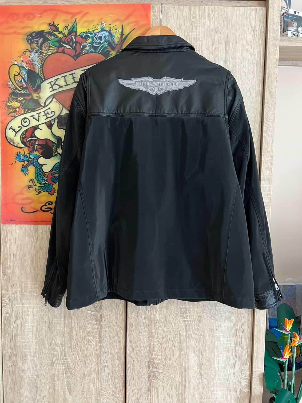 Harley Davidson Harley Davidson Hybrid Jacket Genuine leather with PVC 💥🔥 Size US XL / EU 56 / 4 - 14 Thumbnail