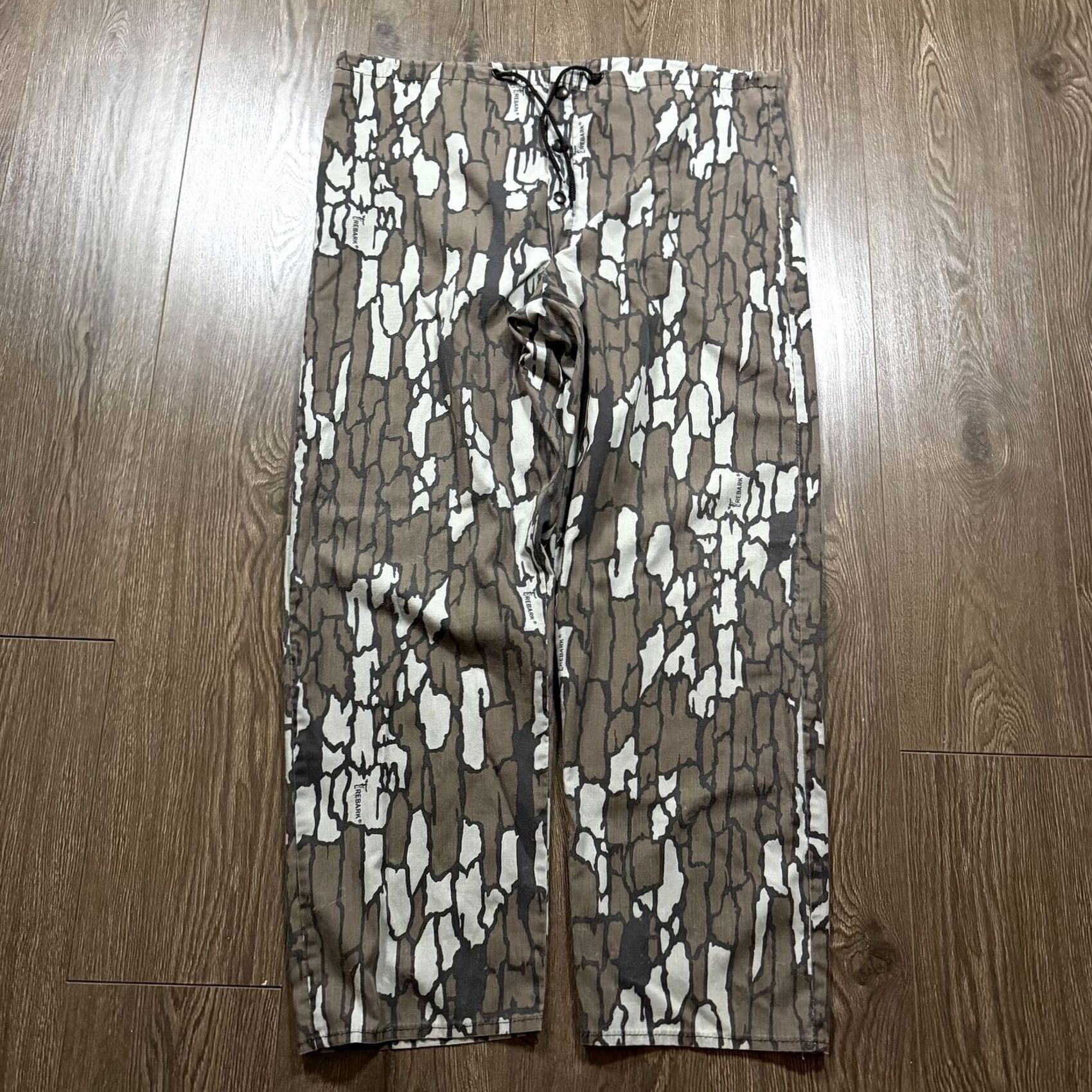 Vintage VINTAGE Trebark Camo Pants Mens Medium Brown Hunting Drawstring Relaxed Fit USA Pants Mens Medium Brown Camouflage Size US 31 - 3 Thumbnail