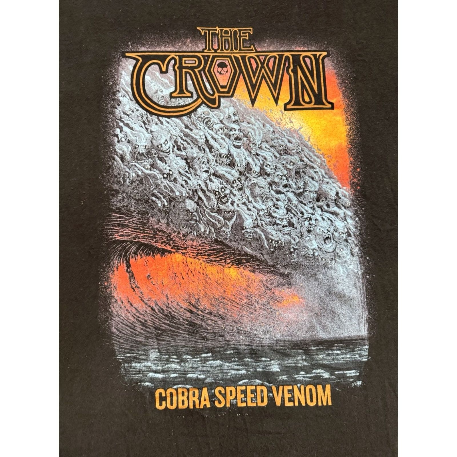 Speedo VINTAGE Concert T Shirt 2XL Death Metal Band Cobra Speed Venom 2018 Black Graphic Print Mens Size US XXL / EU 58 / 5 - 2 Thumbnail