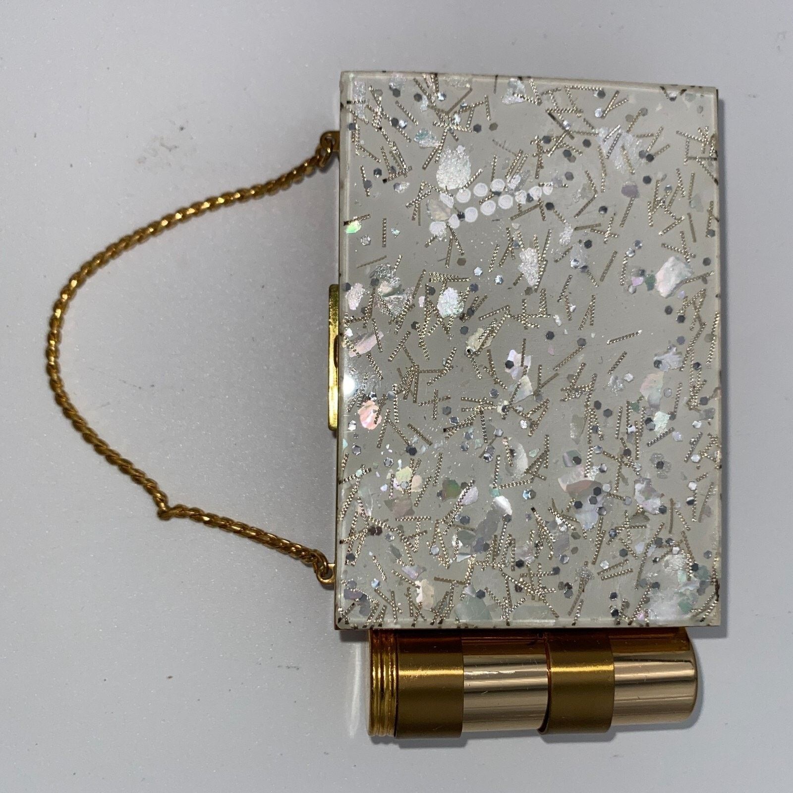 Other Zell 5th Avenue Confetti Lucite Party Case Minaudiere 1950s Size ONE SIZE - 5 Thumbnail