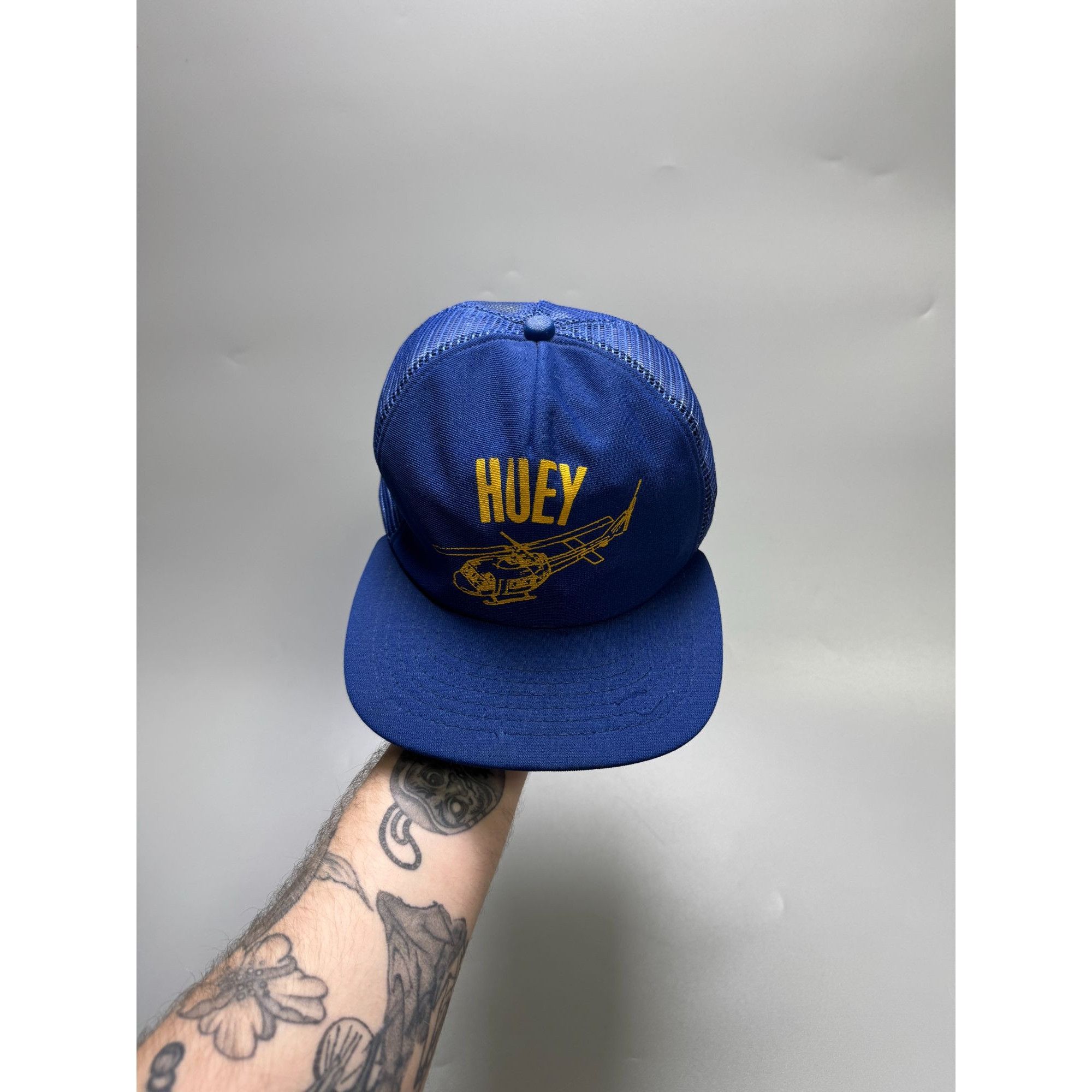Other Vintage Huey Helicopter Trucker Cap Hat (Y1111) Size ONE SIZE - 2 Thumbnail