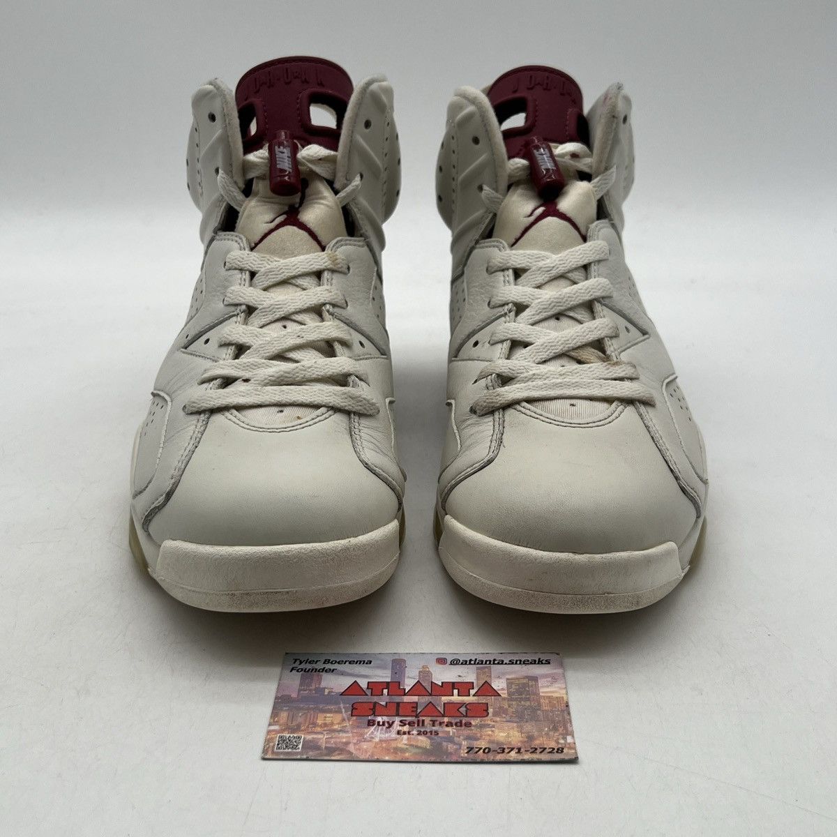 Nike Air Jordan 6 maroon Size US 8.5 / EU 41-42 - 2 Thumbnail