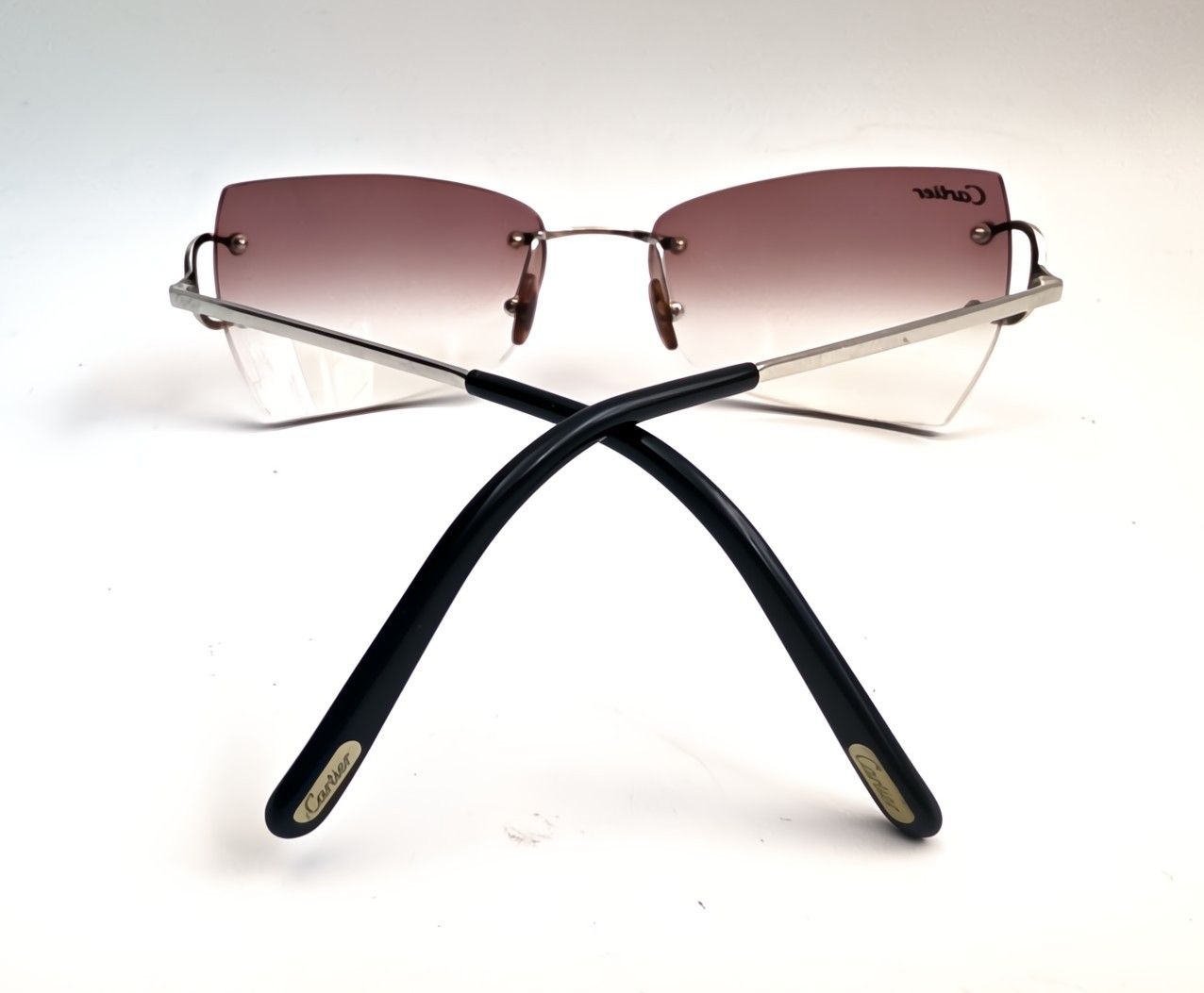 Cartier Authentic Cartier Piccadilly Silver Rimless Sunglasses Size ONE SIZE - 11 Thumbnail