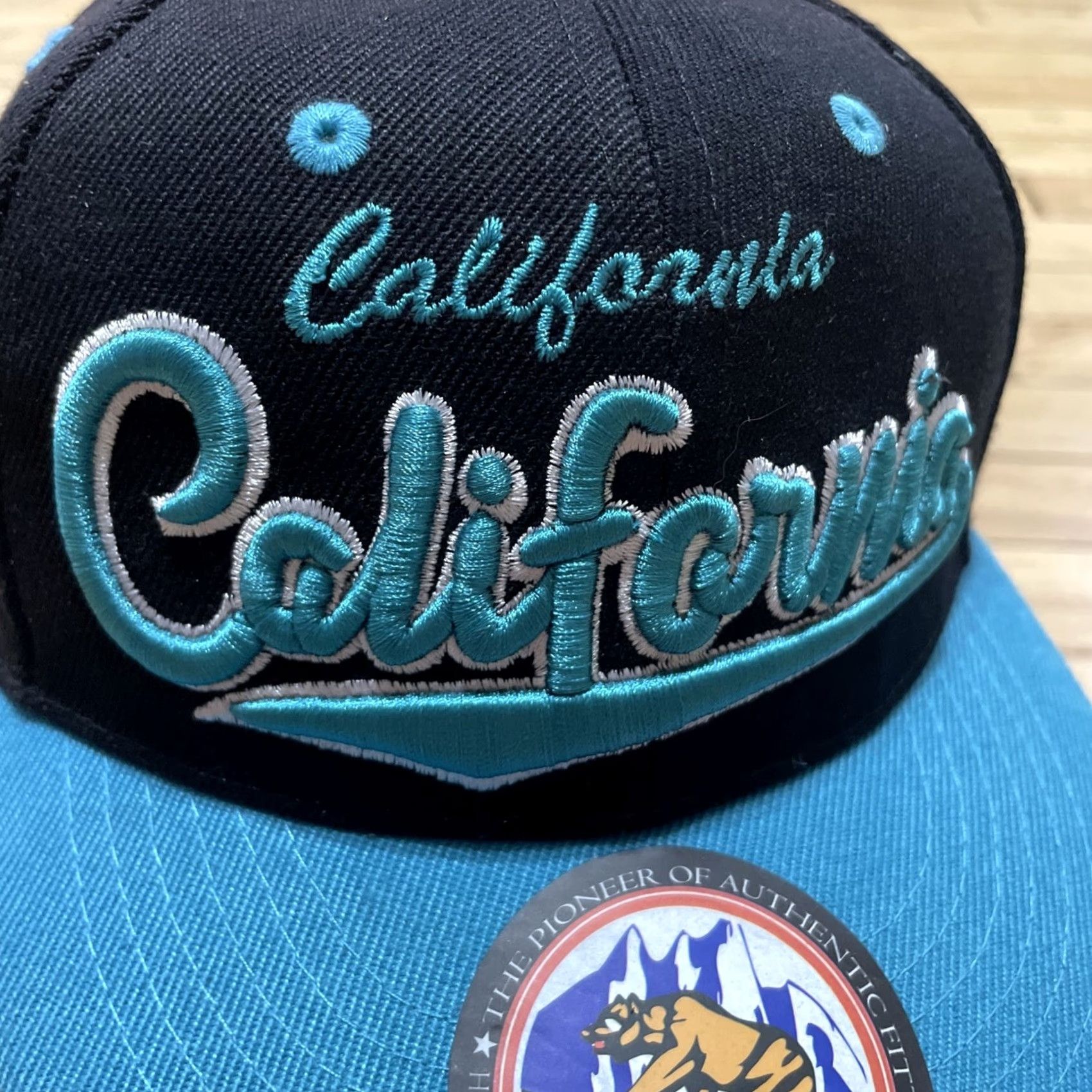 Vintage VINTAGE California Black Blue Teal Adjustable Hat Men XS Streetwear Cap Adjustable NEW Size ONE SIZE - 5 Thumbnail