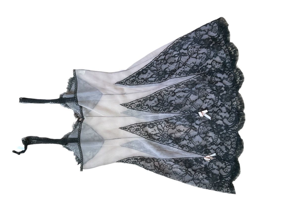 Vintage French lace slip dress Size S / US 4 / IT 40 - 3 Thumbnail