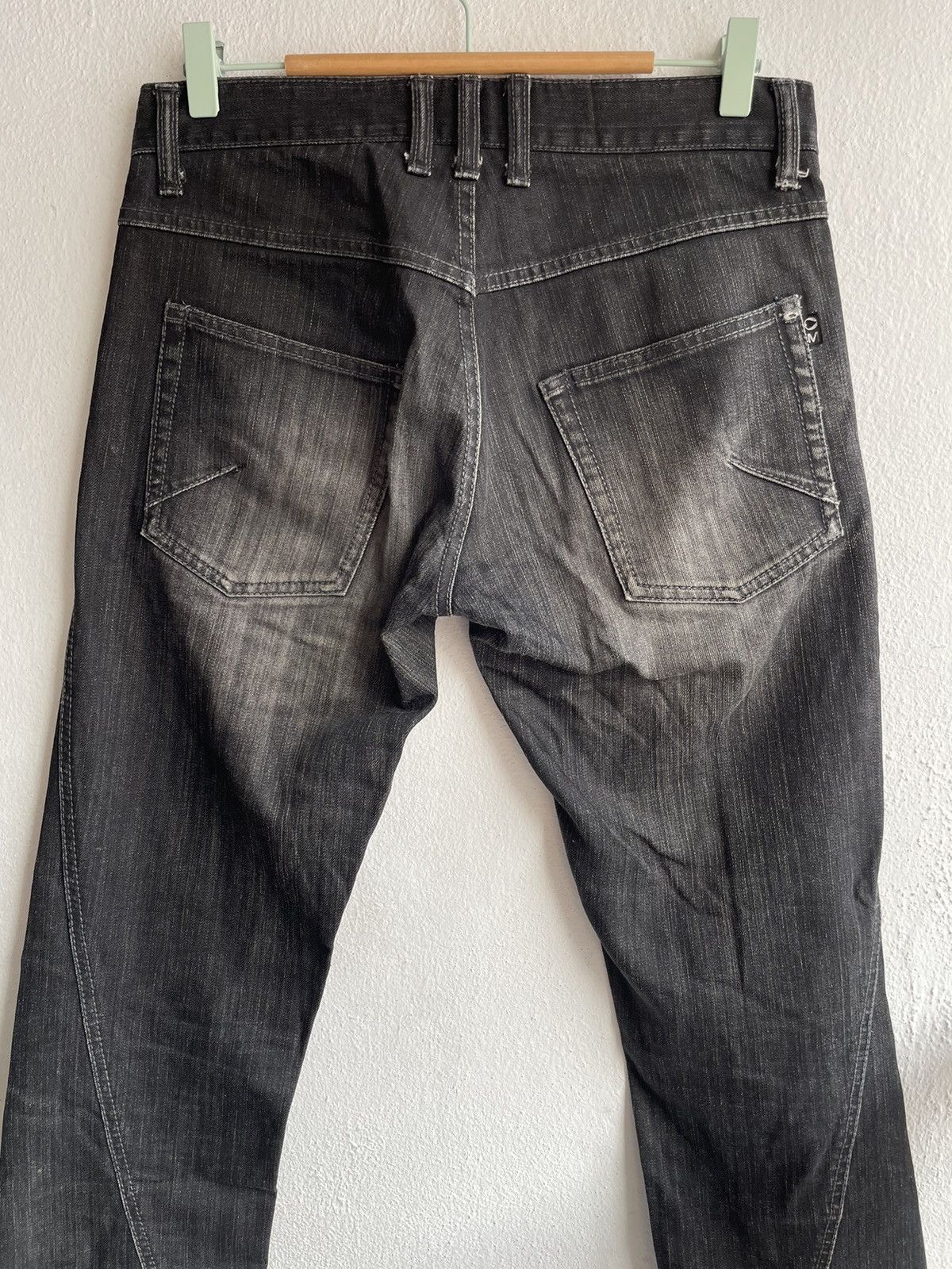 Japanese Brand × Le Grande Bleu (L.G.B.) × Morgan Homme 90s Flare Morgan De Toi Homme Spiral Cut Denim Jeans Size US 32 / EU 48 - 15 Thumbnail