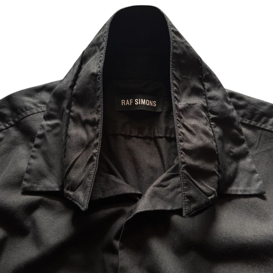 Raf Simons Raf Simons Black Darted Double Collar Oxford Shirt Size US M / EU 48-50 / 2 - 6 Thumbnail