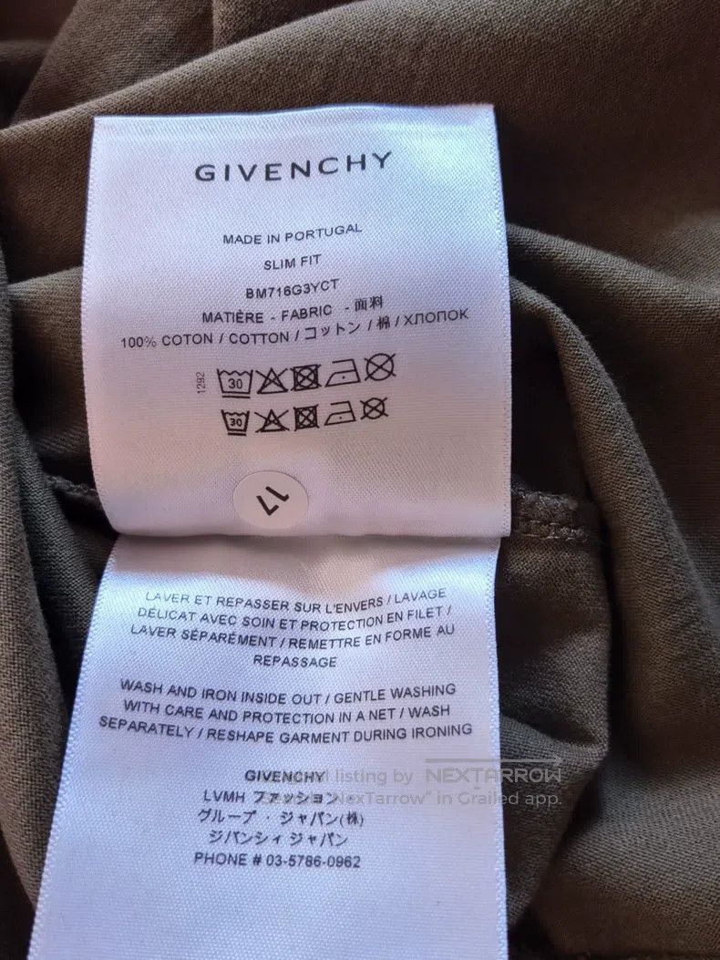 Givenchy Givenchy SizeXXXXL Short Sleeve Men's, Dark Green XXXXL Siz Size US M / EU 48-50 / 2 - 8 Thumbnail