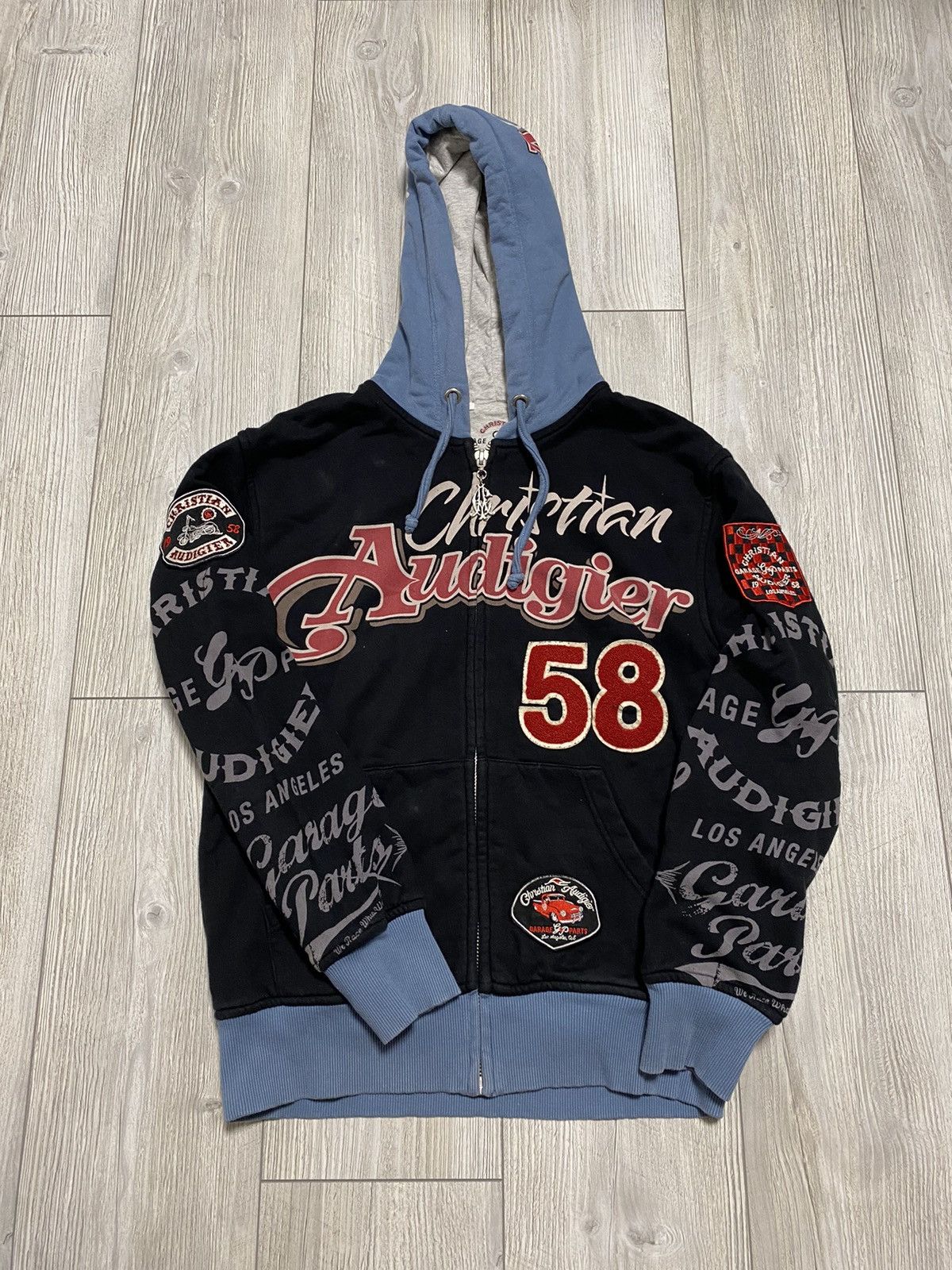 Christian Audigier Christian Audigier Garage Parts Hoodie By Ed Hardy Y2K Size US S / EU 44-46 / 1 - 1 Thumbnail