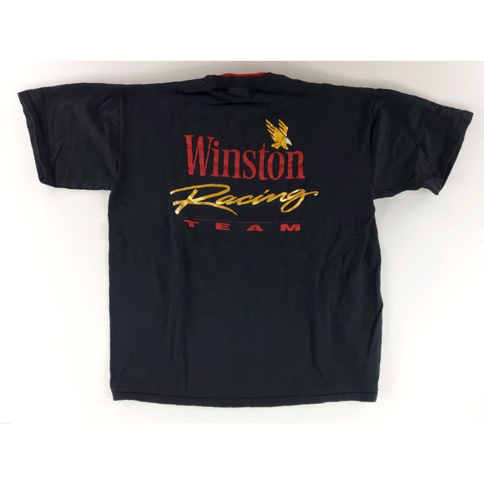 Vintage VINTAGE Winston Racing T-Shirt Short Sleeve Black XL Mens Made USA Size US XL / EU 56 / 4 - 5 Thumbnail