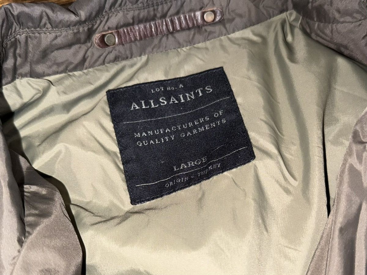 Allsaints ALLSAINTS Novello Nylon Moto Biker Jacket Taupe Size Large Size US L / EU 52-54 / 3 - 2 Thumbnail