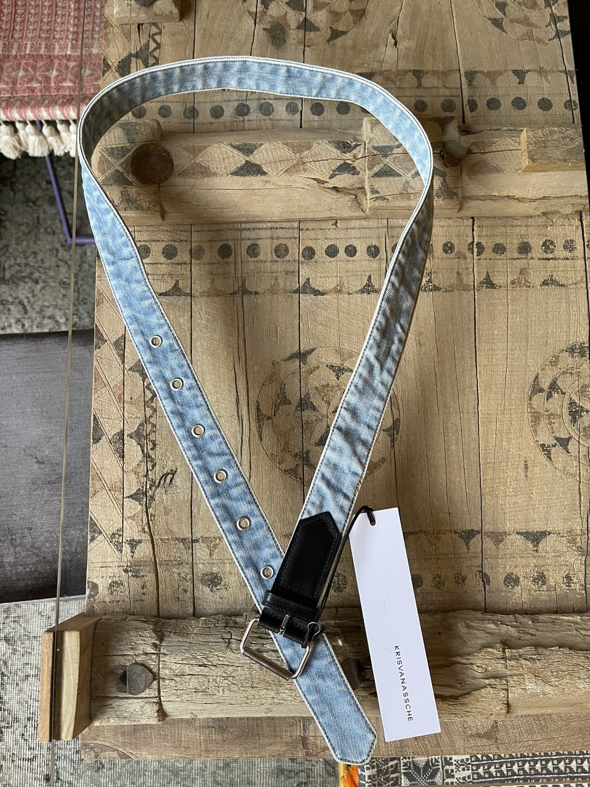 Kris Van Assche Kris Van Assche Spring 2015 Leather And Jeans Belt Size 30 - 1 Thumbnail