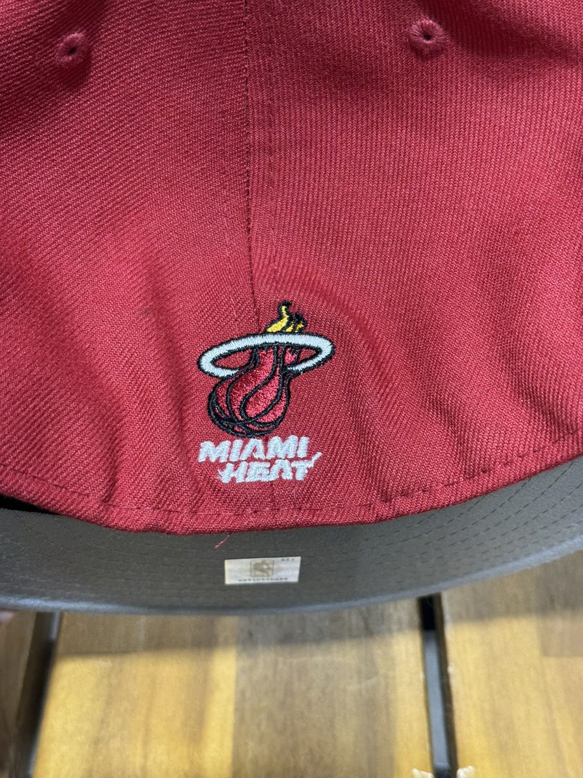 NBA × October's Very Own OVO X NBA Miami Heat New Era 59Fifty Fitted Hat Red Size ONE SIZE - 7 Thumbnail