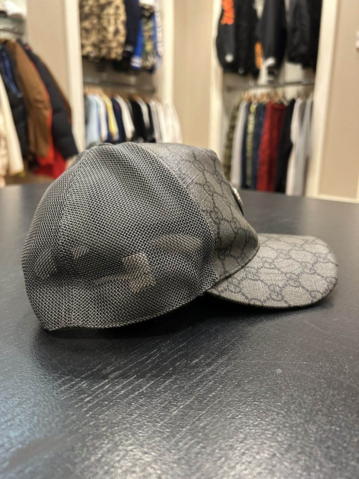 Gucci Gucci Monogram GG Hat - Grey Size ONE SIZE - 3 Thumbnail