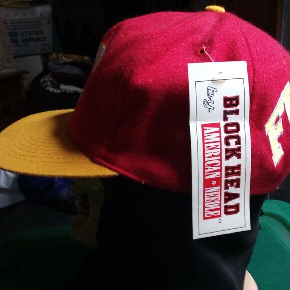 American Needle NWT DS American Needle Blockhead Calgary Flames Snap Hat Size ONE SIZE - 3 Thumbnail