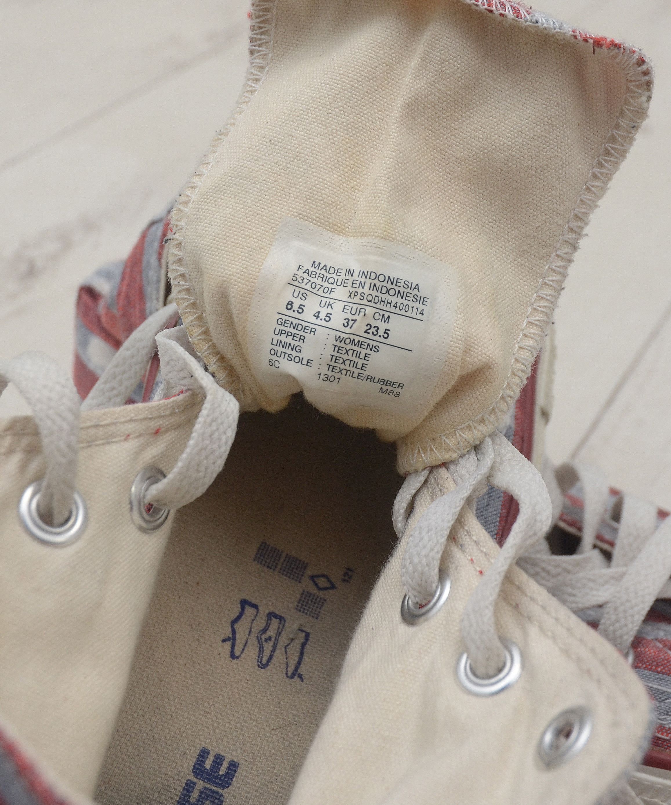 Converse × Vintage Converse USA Flag Chuck Taylor All Star High US 6.5 Polka Size US 6.5 / IT 36.5 - 11 Thumbnail