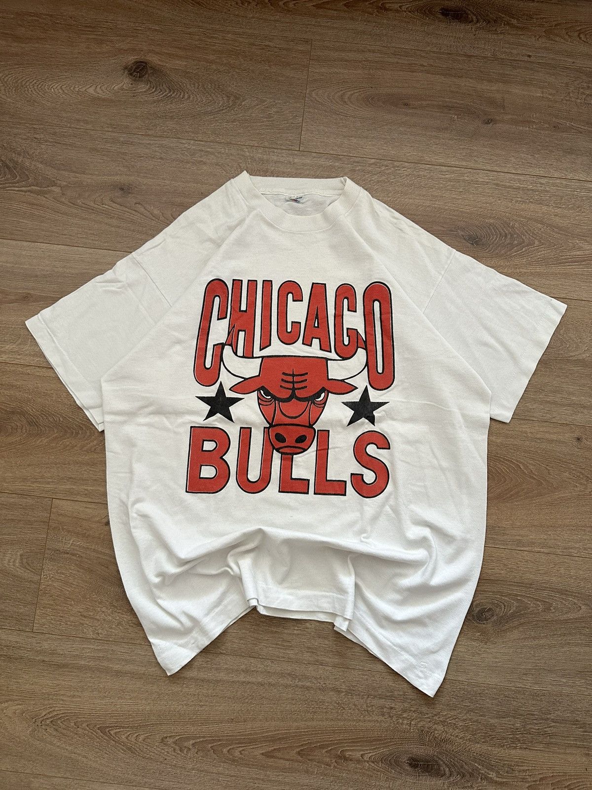 NBA 🔥VINTAGE 90’s CHICAGO BULLS SINGLE STICH T-SHIRT🔥 Size US XL / EU 56 / 4 - 1 Thumbnail