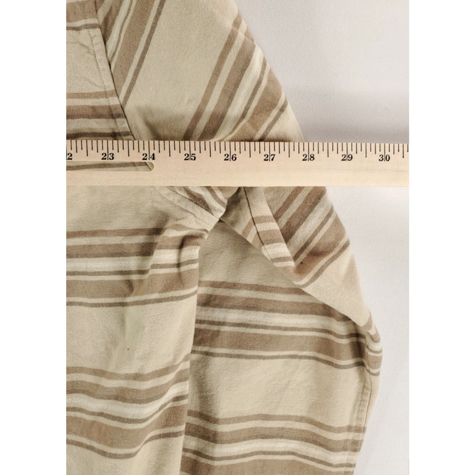 Vintage Criquet Shirt Pearl Snap Flannel Brown Striped Long Sleeve Mens XXL Size US XXL / EU 58 / 5 - 5 Thumbnail