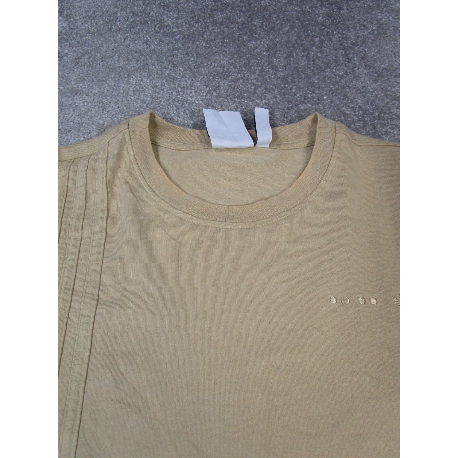 Adidas ADIDAS Women's Small Beige Cotton Long Sleeve Pullover Activewear T-Shirt Size S / US 4 / IT 40 - 2 Thumbnail