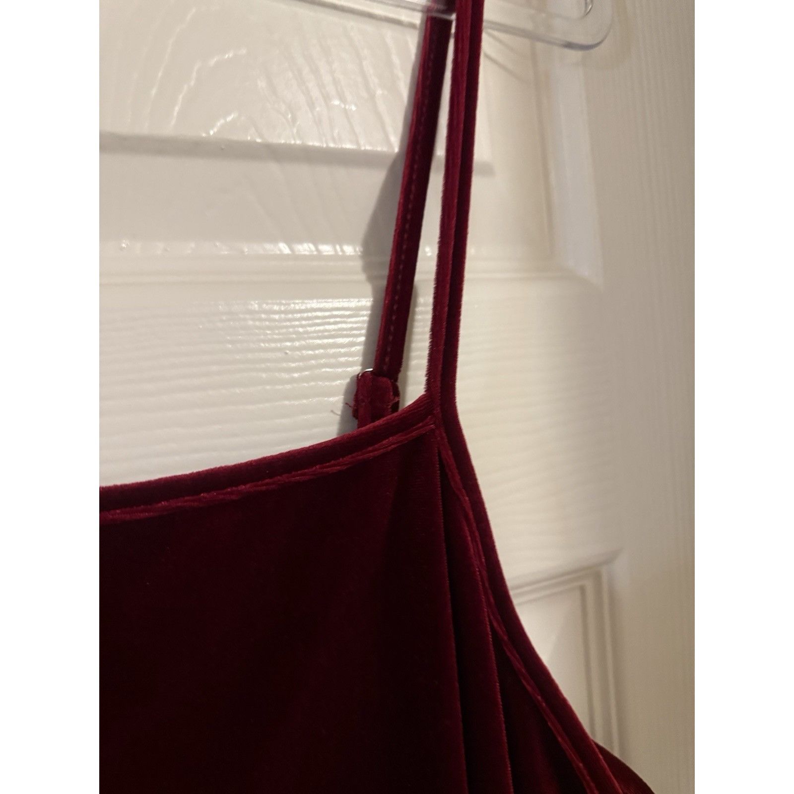 Vintage Y2K Velvet Ruched With Adjustable Straps 2XL Dress Size XL / US 12-14 / IT 48-50 - 2 Thumbnail