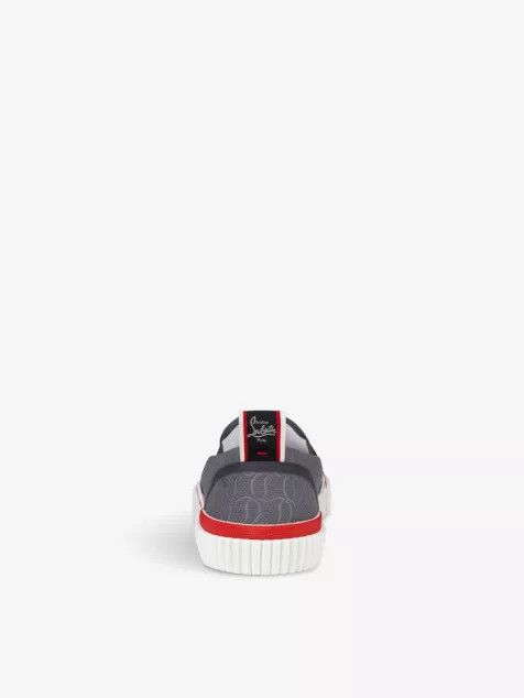 Christian Louboutin o1s1wg110225 Pedro Boat Flat Jacquard in Smoky Size US 6 / EU 39 - 4 Thumbnail