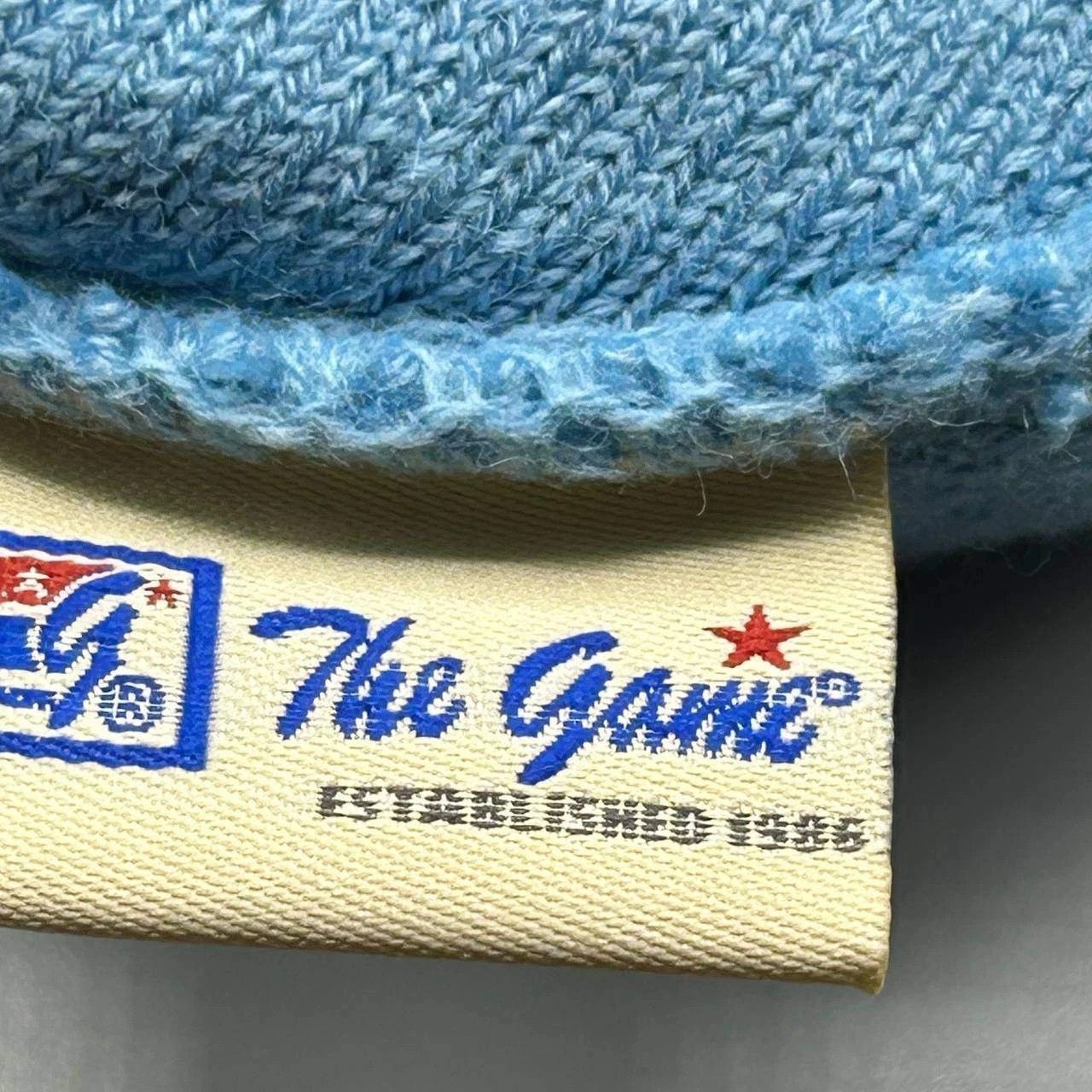 The Game Chicago Bulls Hat Men Blue Flag Cuffed Beanie Pom Pom Size ONE SIZE - 3 Thumbnail