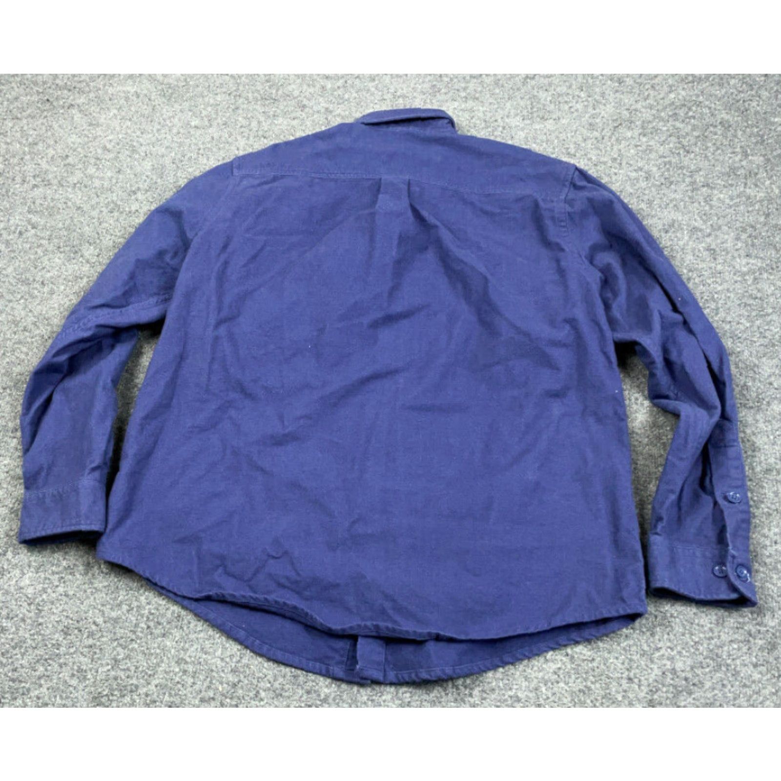 Vintage Falls Creek Shirt Adult Large Purplish Blue Heavyweight Flannel Grunge Workwear Cotton Size US L / EU 52-54 / 3 - 2 Thumbnail