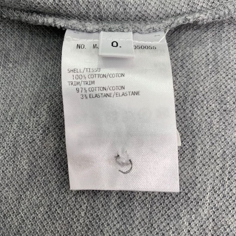 Thom Browne Thom Browne Gray striped split cotton short-sleeved polo sh Size US XS / EU 42 / 0 - 6 Thumbnail