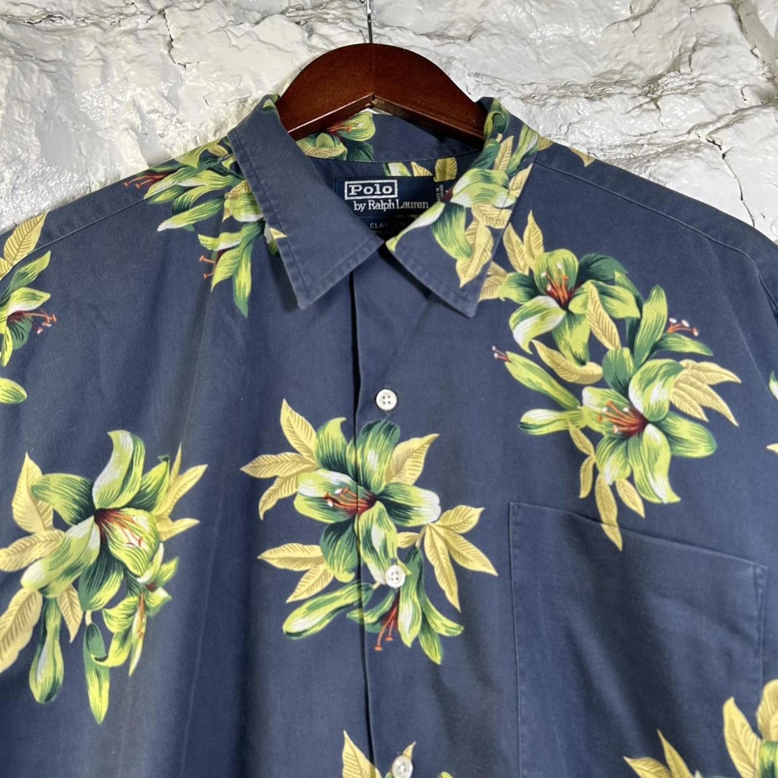 Polo Ralph Lauren VTG Polo Ralph Lauren Clayton Floral Short Sleeve Size US M / EU 48-50 / 2 - 3 Thumbnail