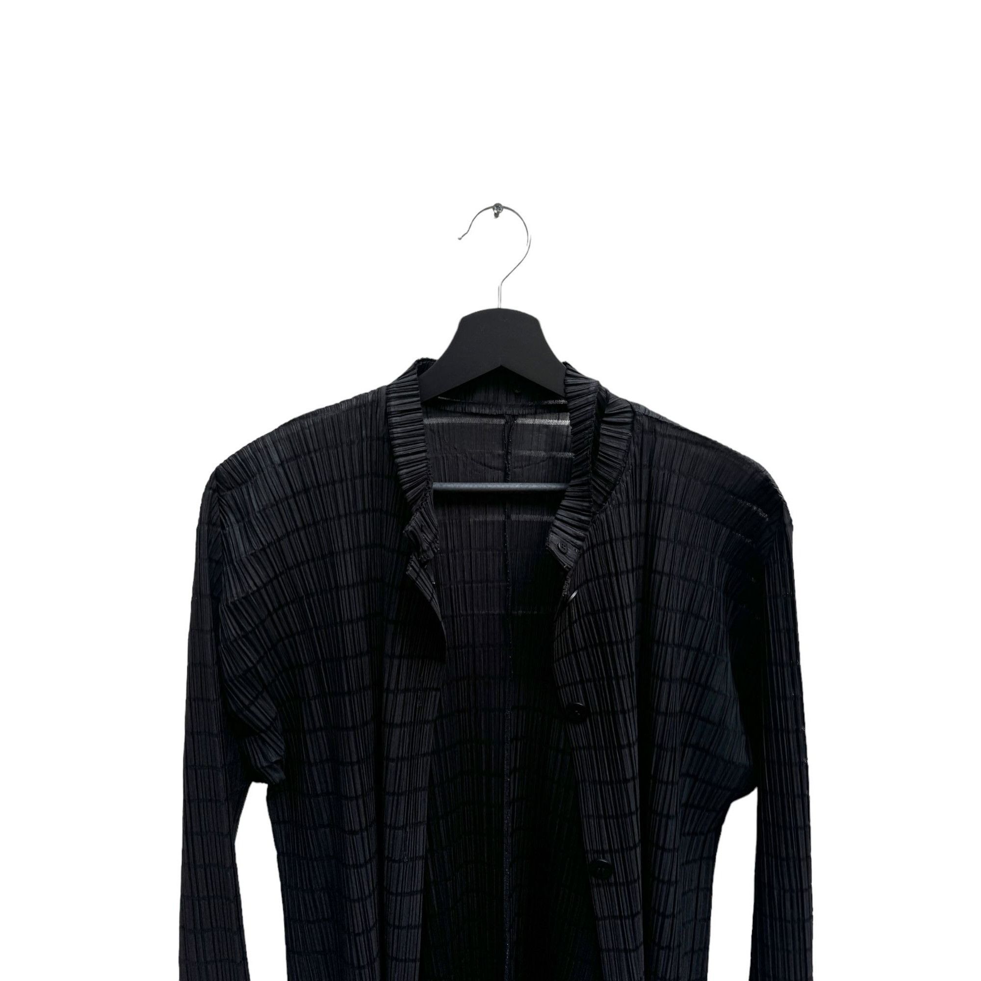 Issey Miyake Black Pleats Please Coat Size M / US 6-8 / IT 42-44 - 2 Thumbnail