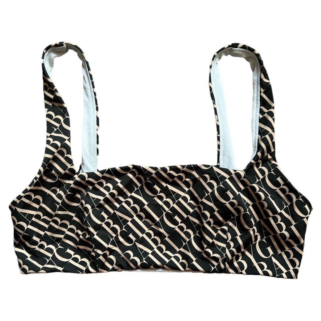 Asos Asos Brown Printed Swim Top, US8 Size ONE SIZE - 1 Thumbnail