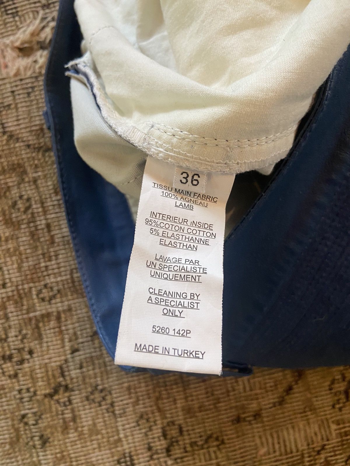 Balmain Balmain blue leather pants with gold hardware Size 25" / US 0 / IT 36 - 6 Thumbnail