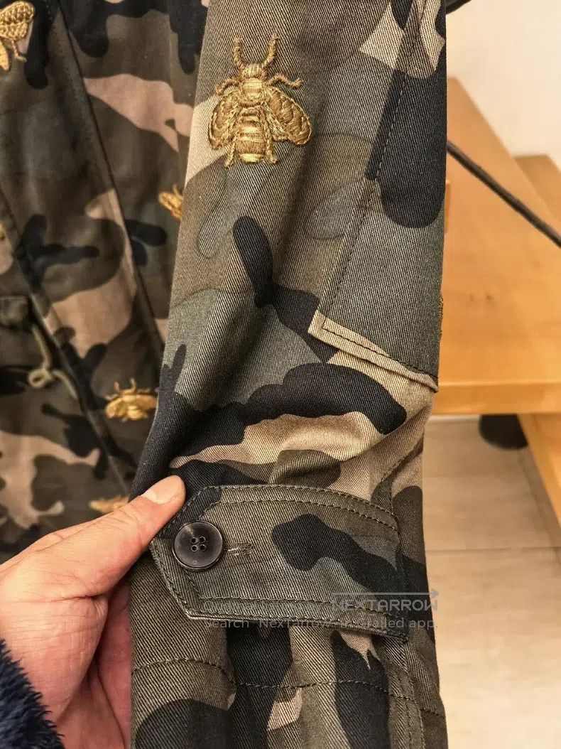 Valentino Valentino Camouflage embroidered trench coat Size L / US 10 / IT 46 - 4 Thumbnail